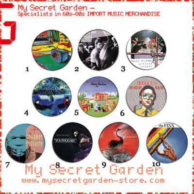 80's New Wave Collection 3 - Pinback Button Badge Set 3a or 3b( or Hair Ties / 4.4 cm Badge / Magnet / Keychain Set )